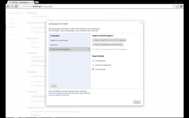 UK extended  from Chrome web store to be run with OffiDocs Chromium online