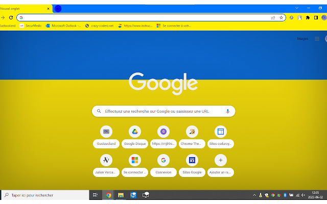 Ukraine Flag  from Chrome web store to be run with OffiDocs Chromium online
