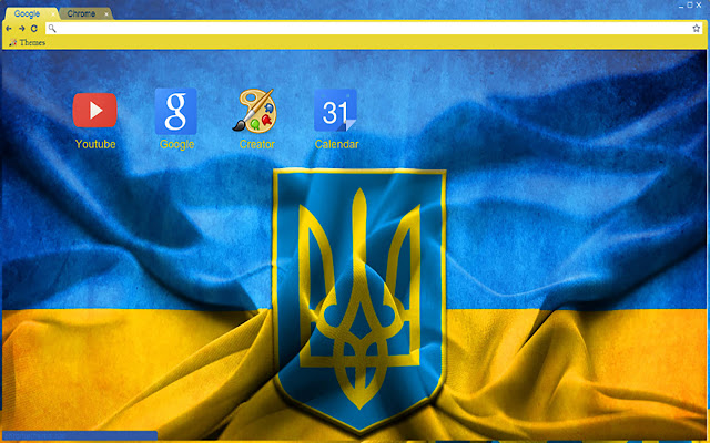 Ukrainian theme  from Chrome web store to be run with OffiDocs Chromium online