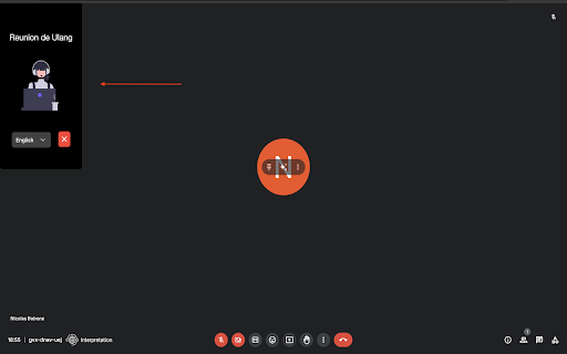 Ulang for Google meet  from Chrome web store to be run with OffiDocs Chromium online
