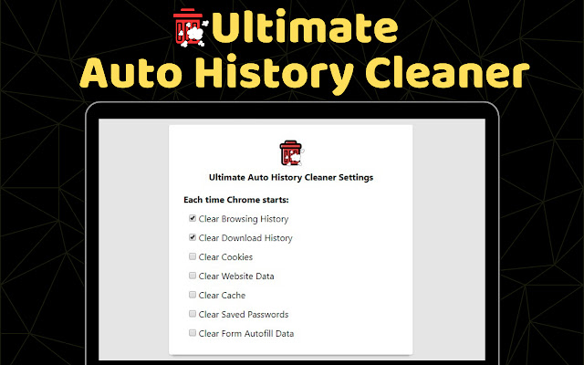 Ultimate Auto History Cleaner  from Chrome web store to be run with OffiDocs Chromium online