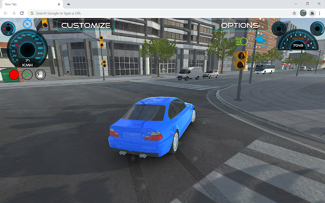 Ultimate Car Driving Game  from Chrome web store to be run with OffiDocs Chromium online