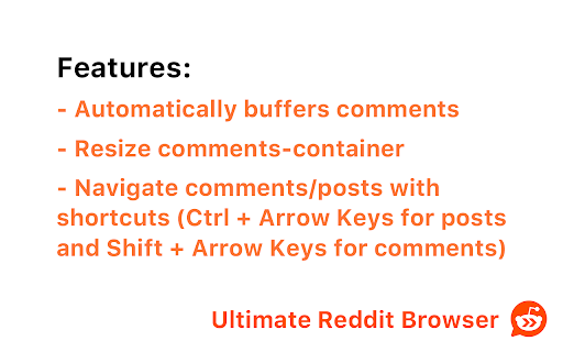 Ultimate Reddit Browser  from Chrome web store to be run with OffiDocs Chromium online