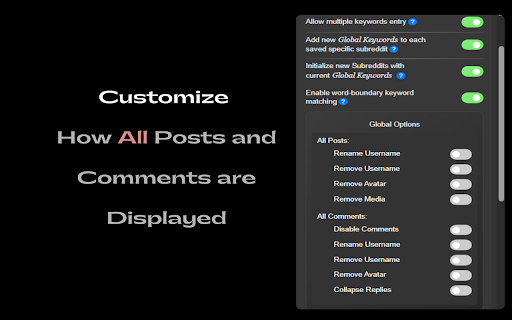 Ultimate Reddit Filter  from Chrome web store to be run with OffiDocs Chromium online