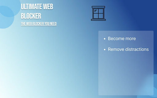 Ultimate Web Blocker from Chrome web store to be run with OffiDocs Chromium online Ultimate Web Blocker from Chrome web store to be run with OffiDocs Chromium online