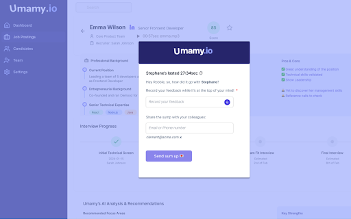 Umamy  from Chrome web store to be run with OffiDocs Chromium online