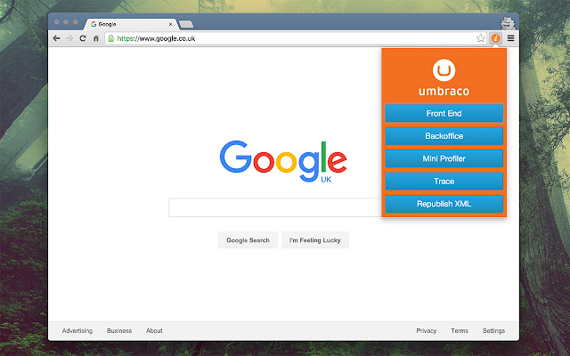 Umbraco tools  from Chrome web store to be run with OffiDocs Chromium online