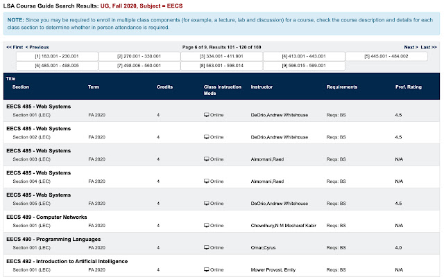 UMICH Course Guide RMP  from Chrome web store to be run with OffiDocs Chromium online