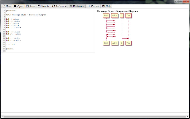 UML Diagram Editor  from Chrome web store to be run with OffiDocs Chromium online