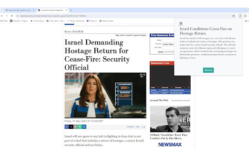 Unbiasnews  from Chrome web store to be run with OffiDocs Chromium online