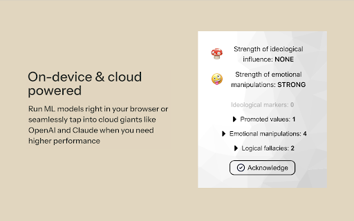 Undoctrinator  from Chrome web store to be run with OffiDocs Chromium online