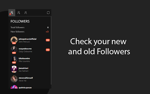 Unfollowers  from Chrome web store to be run with OffiDocs Chromium online
