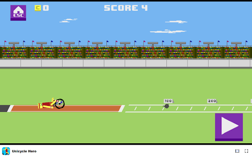 Unicycle Hero Game Prove your skills in 9 fun and epic events!  from Chrome web store to be run with OffiDocs Chromium online