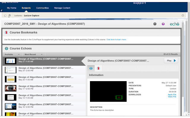 Unimelb(Monash/ANU/UNSW) Recording Downloader  from Chrome web store to be run with OffiDocs Chromium online