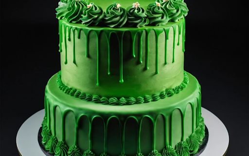 Unique green cream cake  from Chrome web store to be run with OffiDocs Chromium online