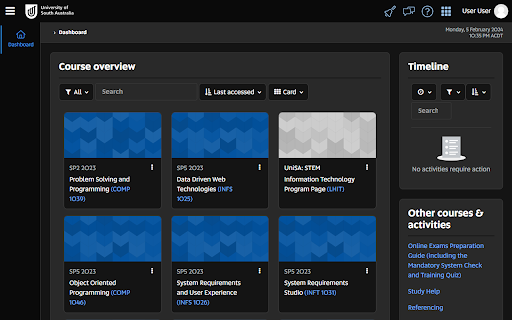 UniSA Dark Mode  from Chrome web store to be run with OffiDocs Chromium online
