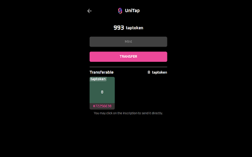 UniTap Wallet  from Chrome web store to be run with OffiDocs Chromium online