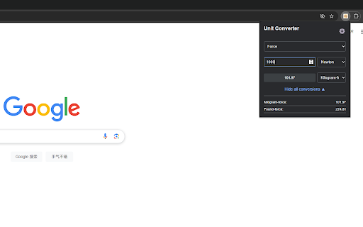 Unit Converter Pro  from Chrome web store to be run with OffiDocs Chromium online