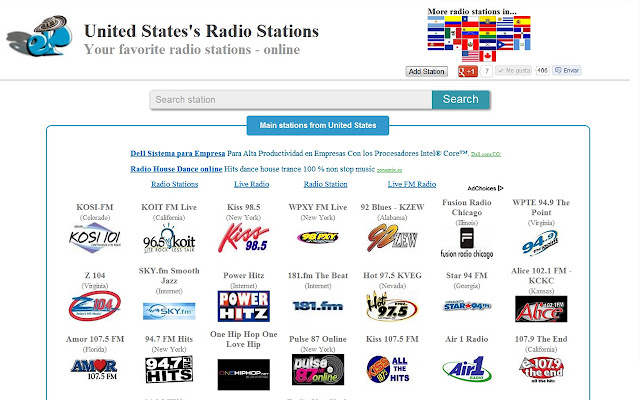 United States Radios  from Chrome web store to be run with OffiDocs Chromium online