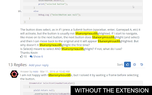 Unity Answers $$anonymous$$ fix  from Chrome web store to be run with OffiDocs Chromium online