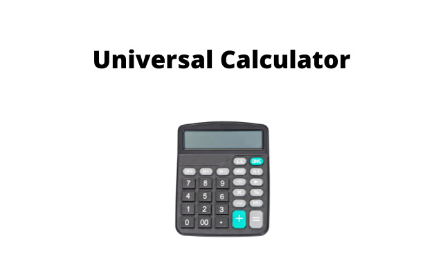 Universal Calculator  from Chrome web store to be run with OffiDocs Chromium online
