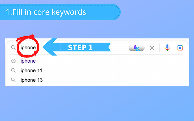 Universal Keyword Planner box  from Chrome web store to be run with OffiDocs Chromium online