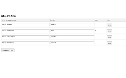 Universal Open URL Extension  from Chrome web store to be run with OffiDocs Chromium online