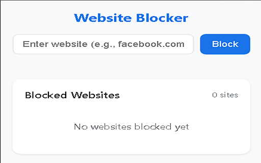 Universal Website Blocker  from Chrome web store to be run with OffiDocs Chromium online