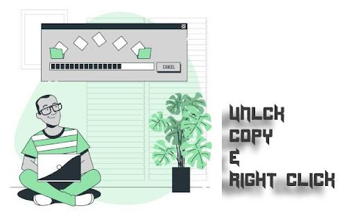 Unlock Copy  Right Click  from Chrome web store to be run with OffiDocs Chromium online