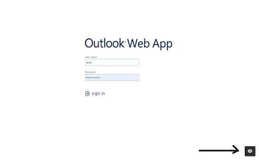 Unmask: Show/Hide password  from Chrome web store to be run with OffiDocs Chromium online