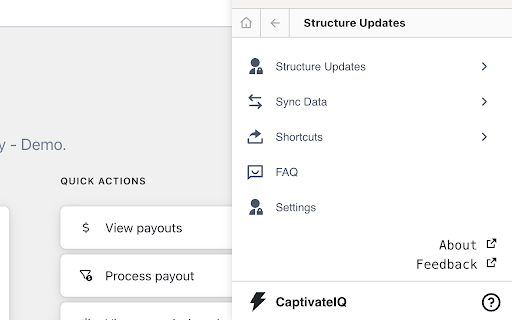 Unofficial CaptivateIQ Extension  from Chrome web store to be run with OffiDocs Chromium online