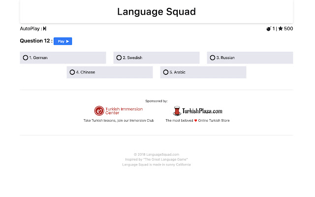 Unofficial Language Squad keyboard navigation  from Chrome web store to be run with OffiDocs Chromium online