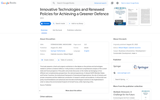 Unofficial New Google Books Interface  from Chrome web store to be run with OffiDocs Chromium online