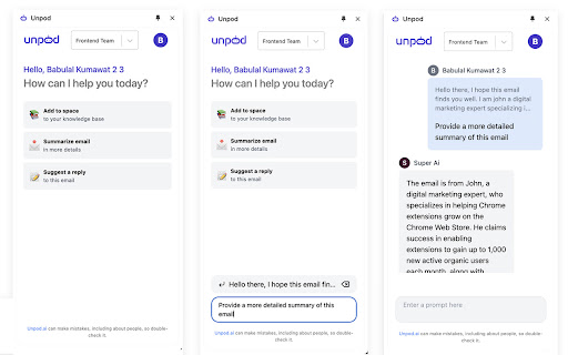 Unpod  from Chrome web store to be run with OffiDocs Chromium online