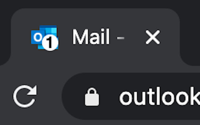 Unread count for Outlook  from Chrome web store to be run with OffiDocs Chromium online