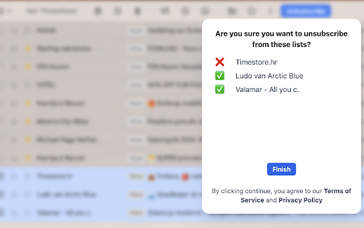 UnSubAssist for Gmail  from Chrome web store to be run with OffiDocs Chromium online