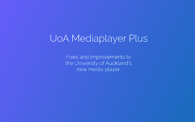 UoA MediaplayerPlus  from Chrome web store to be run with OffiDocs Chromium online
