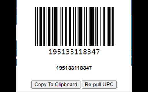 UPC Extractor  from Chrome web store to be run with OffiDocs Chromium online