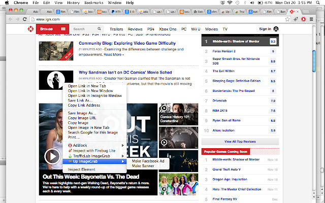 Up ImageGrab  from Chrome web store to be run with OffiDocs Chromium online