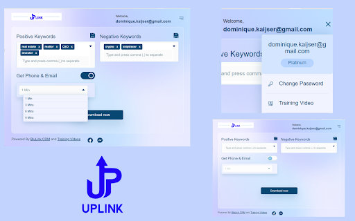UpLink  from Chrome web store to be run with OffiDocs Chromium online