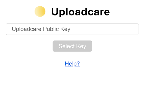 Uploadcare | File uploader  from Chrome web store to be run with OffiDocs Chromium online