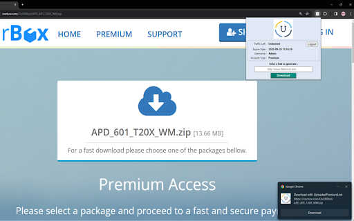 UploadedPremiumLink Premium Link Generator  from Chrome web store to be run with OffiDocs Chromium online