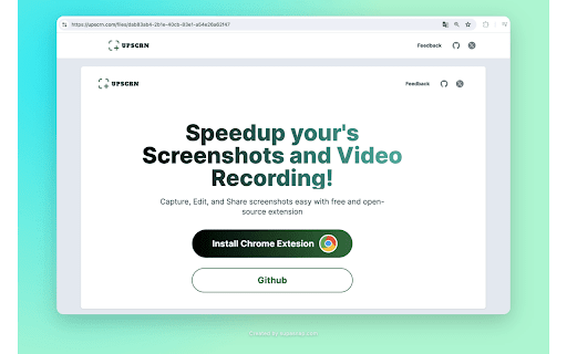 Upscrn Screenshot Editor  from Chrome web store to be run with OffiDocs Chromium online