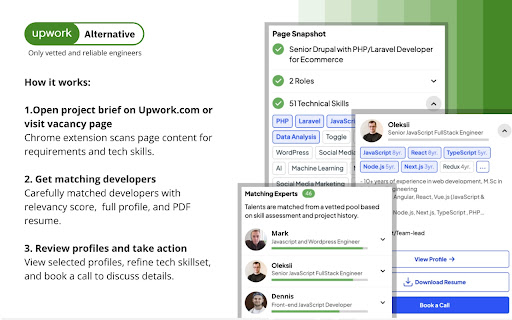 Upwork Alternative  from Chrome web store to be run with OffiDocs Chromium online