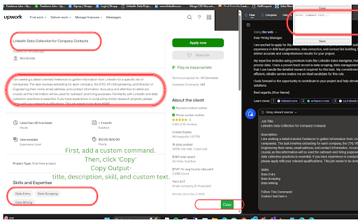 Upwork Job Apply In a Moment: Quick Copy Tool  from Chrome web store to be run with OffiDocs Chromium online