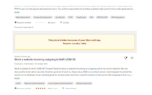 Upwork Job Helper  from Chrome web store to be run with OffiDocs Chromium online