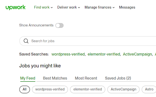 Upwork Optimizer  from Chrome web store to be run with OffiDocs Chromium online
