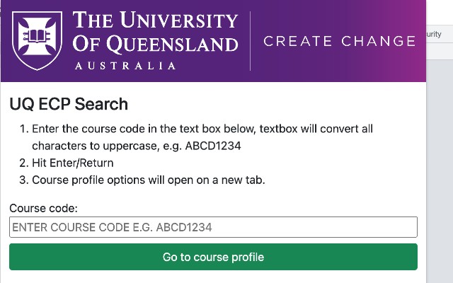 UQ ECP Search Extension  from Chrome web store to be run with OffiDocs Chromium online
