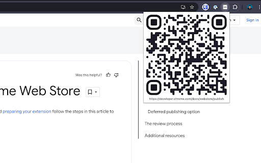 UQRL  from Chrome web store to be run with OffiDocs Chromium online