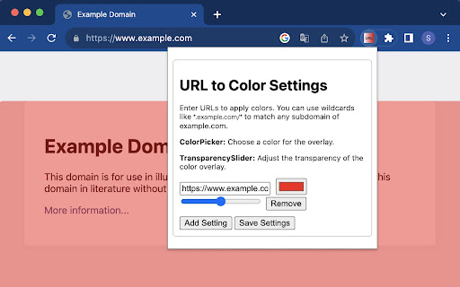 URL2Color  from Chrome web store to be run with OffiDocs Chromium online
